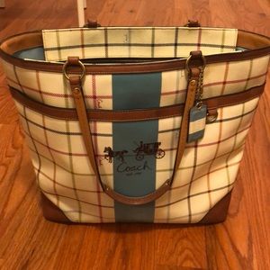 Coach leather tote